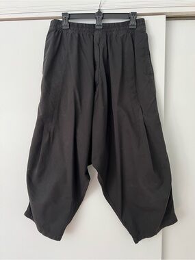 Julius 7 Over Crotch Sarouel Pants - Draped Cotton Silk Pants 2013 S/S Vandalism